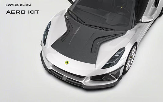 Lotus Emira 3.6 V6 2.0 Four-cylinder 2022-ON with Aftermarket Parts - Front Canards Pre-preg Carbon Fiber from Ventus Veloce
