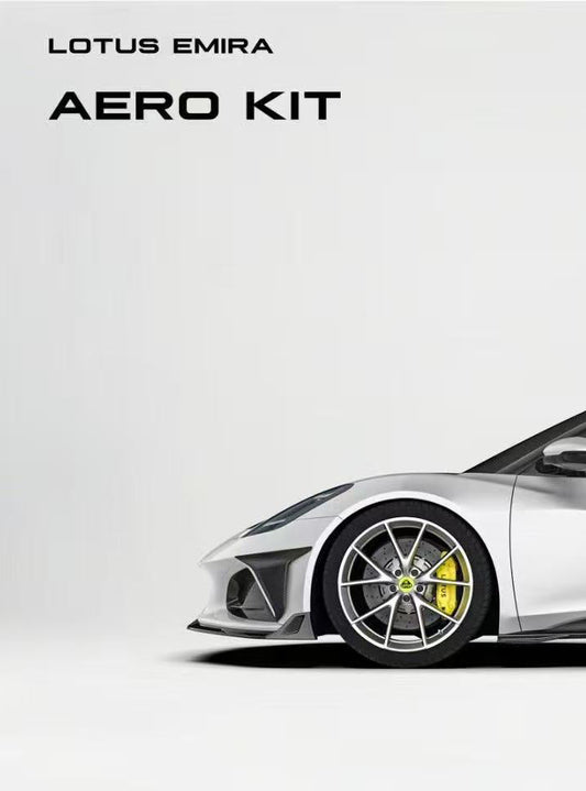 Lotus Emira 3.6 V6 2.0 Four-cylinder 2022-ON with Aftermarket Parts - Front Lip Pre-preg Carbon Fiber from Ventus Veloce