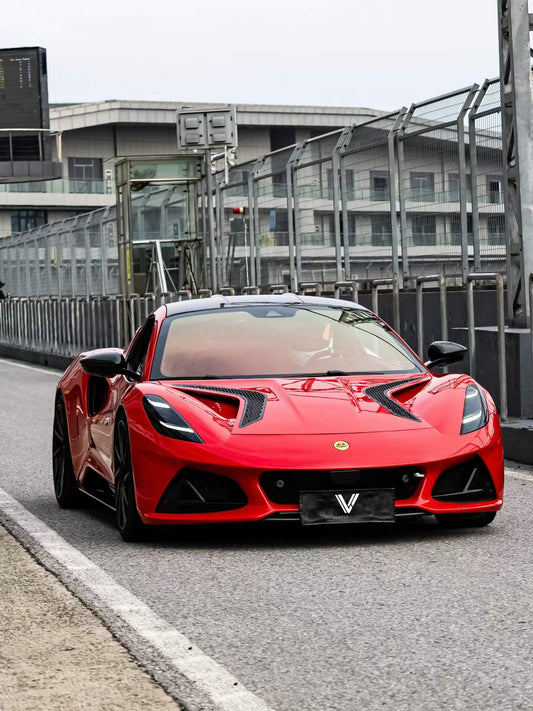 Lotus Emira 3.6 V6 2.0 Four-cylinder 2022-ON with Aftermarket Parts - Hood Pre-preg Carbon Fiber from Ventus Veloce