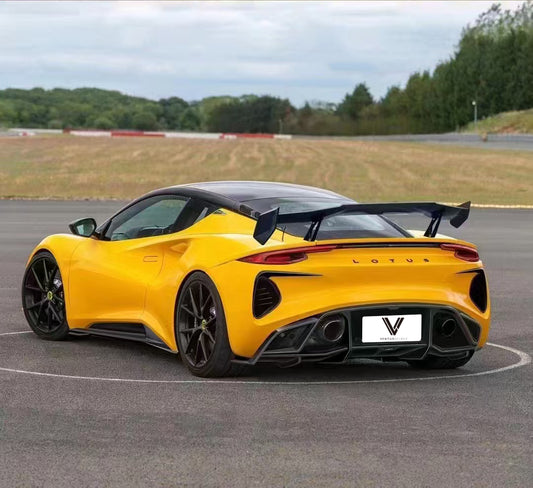 Lotus Emira 3.6 V6 2.0 Four-cylinder 2022-ON with Aftermarket Parts - Rear Bumper Canards Pre-preg Carbon Fiber from Ventus Veloce