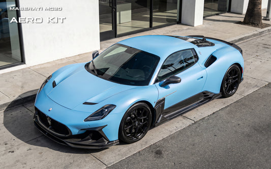 Maserati MC20 2022-ON with Aftermarket Parts - Front Fenders Trim Dry Pre-preg Carbon Fiber from Ventus Veloce