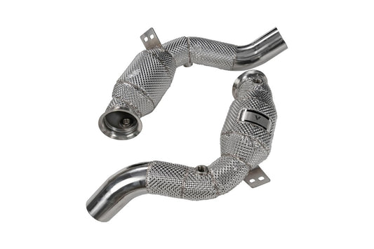 Mercedes Benz AMG GT GTS GTC GTR 2015 2016 2017 2018 2019 2020 2021 with Aftermarket Parts - 100 & 200 & 300 CELL & NO CAT Downpipe Stainless steel from Ventus Veloce