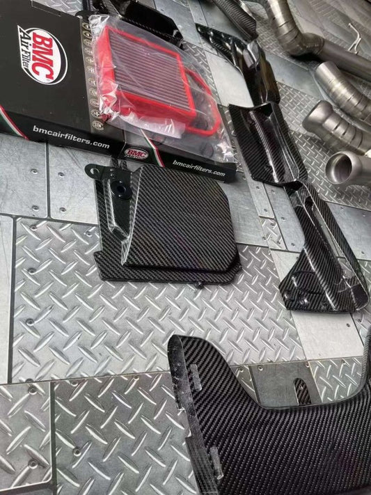 Mercedes Benz C43 GLC43 AMG W205 2017 2018 2019 2020 2021 with Aftermarket Parts - Air Intake Systems Pre-preg Carbon Fiber from Ventus Veloce