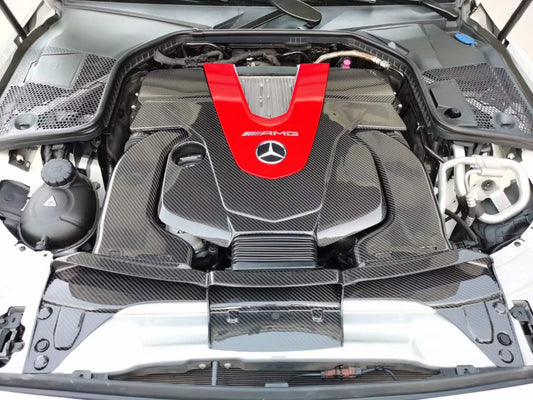 Mercedes Benz C43 GLC43 AMG W205 2017 2018 2019 2020 2021 with Aftermarket Parts - Air Intake Systems Pre-preg Carbon Fiber from Ventus Veloce