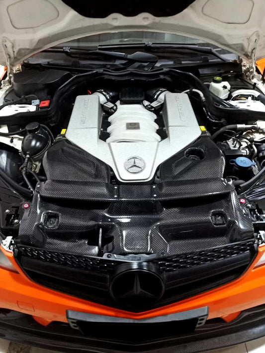 Mercedes Benz C63 AMG W204 2008 2009 2010 2011 2012 2013 2014 with Aftermarket Parts - Air Intake Systems Pre-preg Carbon Fiber from Ventus Veloce