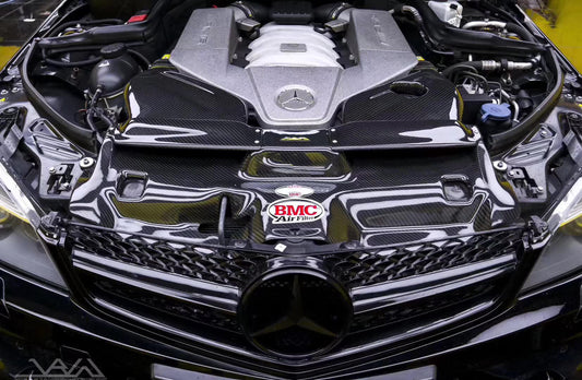 Mercedes Benz C63 AMG W204 2008 2009 2010 2011 2012 2013 2014 with Aftermarket Parts - Air Intake Systems Pre-preg Carbon Fiber from Ventus Veloce