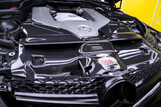 Mercedes Benz C63 AMG W204 2008 2009 2010 2011 2012 2013 2014 with Aftermarket Parts - Air Intake Systems Pre-preg Carbon Fiber from Ventus Veloce