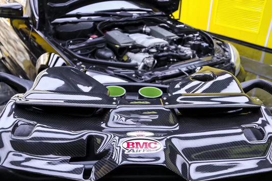 Mercedes Benz C63 AMG W204 2008 2009 2010 2011 2012 2013 2014 with Aftermarket Parts - Air Intake Systems Pre-preg Carbon Fiber from Ventus Veloce