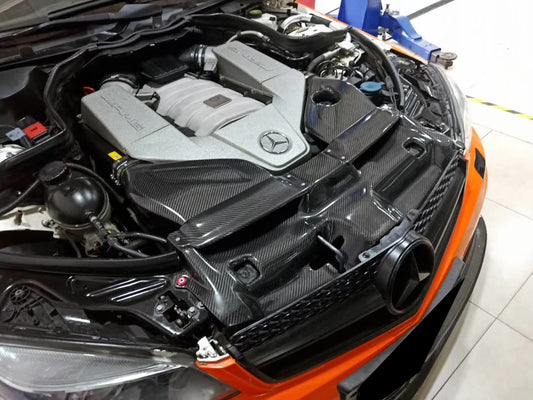 Mercedes Benz C63 AMG W204 2008 2009 2010 2011 2012 2013 2014 with Aftermarket Parts - Air Intake Systems Pre-preg Carbon Fiber from Ventus Veloce