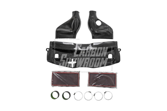 Mercedes Benz C63 AMG W204 2008 2009 2010 2011 2012 2013 2014 with Aftermarket Parts - Air Intake Systems Pre-preg Carbon Fiber from Ventus Veloce