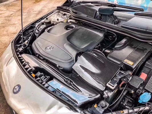 Mercedes Benz CLA250 GLA250 2014 2015 2016 2017 2018 2019 with Aftermarket Parts - Air Intake Systems Pre-preg Carbon Fiber from Ventus Veloce