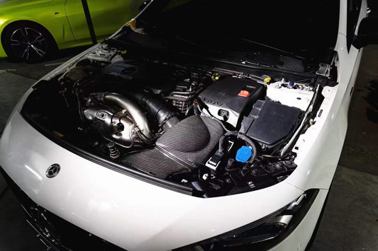 Mercedes Benz CLA35 C118 GLA35 H247 A35 W118 AMG 2020 2021 2022 2023 2024 with Aftermarket Parts - Air Intake Systems Pre-preg Carbon Fiber from Ventus Veloce