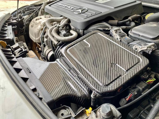 Mercedes Benz CLA45 C117 GLA45 X156 A45 W117 2014 2015 2016 2017 2018 2019 with Aftermarket Parts - Air Intake Systems Pre-preg Carbon Fiber from Ventus Veloce