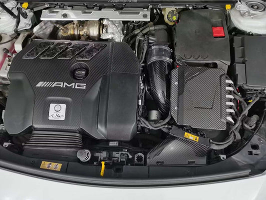 Mercedes Benz CLA45 C118 GLA45 H247 A45 W118 AMG 2020 2021 2022 2023 2024 with Aftermarket Parts - Air Intake Systems Pre-preg Carbon Fiber from Ventus Veloce