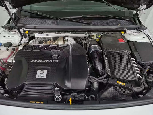 Mercedes Benz CLA45 C118 GLA45 H247 A45 W118 AMG 2020 2021 2022 2023 2024 with Aftermarket Parts - Air Intake Systems Pre-preg Carbon Fiber from Ventus Veloce