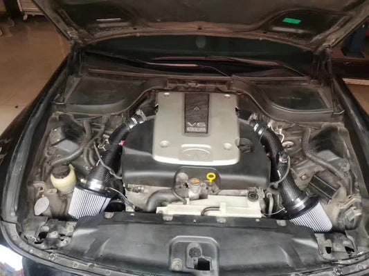 Nissan 370Z 2009 2010 2011 2012 2013 2014 2015 2016 2017 2018 2019 2020 with Aftermarket Parts - Air Intake Systems Pre-preg Carbon Fiber from Ventus Veloce