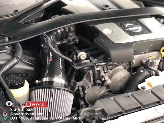 Nissan 370Z 2009 2010 2011 2012 2013 2014 2015 2016 2017 2018 2019 2020 with Aftermarket Parts - Air Intake Systems Pre-preg Carbon Fiber from Ventus Veloce