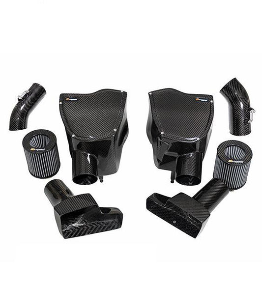 Nissan GTR 2008 2009 2010 2011 2012 2013 2014 2015 2016 2017 2018 2019 2020 2021 2022 2023 2024 with Aftermarket Parts - V2 Style Air Intake Systems With Air Box Pre-preg Carbon Fiber from Ventus Veloce