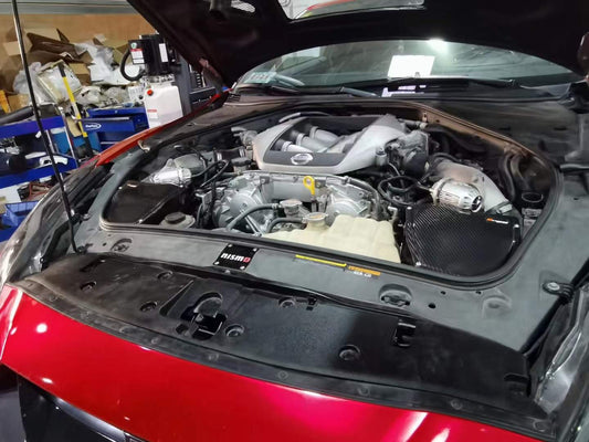 Nissan GTR 2008 2009 2010 2011 2012 2013 2014 2015 2016 2017 2018 2019 2020 2021 2022 2023 2024 with Aftermarket Parts - V2 Style Air Intake Systems With Air Box Pre-preg Carbon Fiber from Ventus Veloce