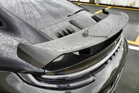 Porsche 911 992.1 Turbo/Turbo S 2020 2021 2022 2023 2024 2025 with Aftermarket Parts - Engine Lid Carbon Fiber from Ventus Veloce