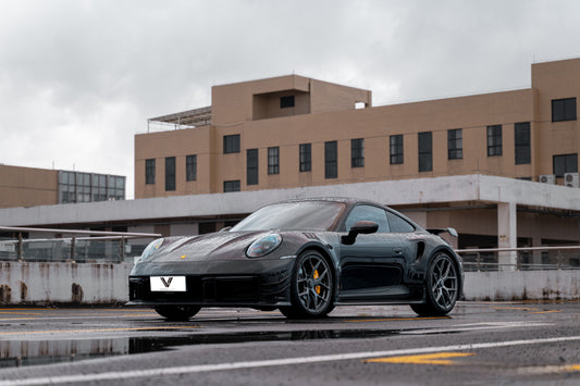 Porsche 911 992.1 Turbo/Turbo S 2020 2021 2022 2023 2024 2025 with Aftermarket Parts - Side Air Intakes Carbon Fiber from Ventus Veloce