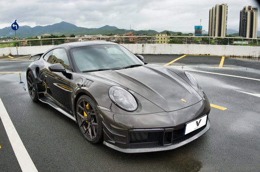 Porsche 911 992.1 Turbo/Turbo S 2020 2021 2022 2023 2024 2025 with Aftermarket Parts - Side Air Intakes Carbon Fiber from Ventus Veloce