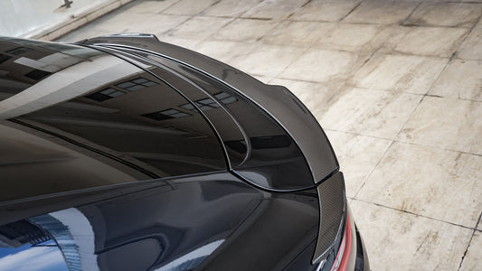 Porsche Cayenne 9Y0 9Y0.1 9Y0.2 Base/S/Turbo/E-Hybrid 2019-ON with Aftermarket Parts - Rear Spoiler Pre-preg Carbon Fiber from Ventus Veloce