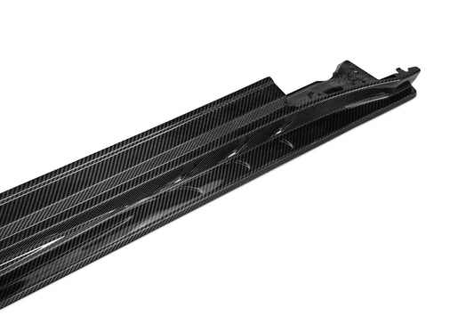 Porsche Panamera 4 & 4S & Turbo 971.1 971.2 (fits both pre-facelift & facelift) 2017 2018 2019 2020 2021 2022 2023 (Standard Wheel Base) with Aftermarket Parts - Side Skirts Pre-preg Carbon Fiber from Ventus Veloce