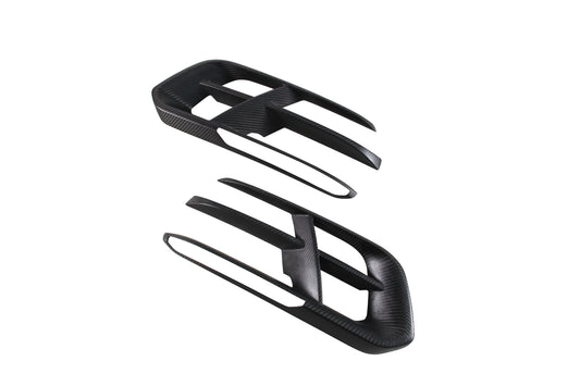 Porsche Panamera 971.2 RWD/Base/4/4S 2021 2022 2023 (base bumper only) with Aftermarket Parts - Front Air Intakes Pre-preg Carbon Fiber from Ventus Veloce