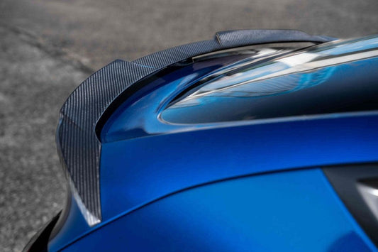 Tesla Model Y/P 2020 2021 2022 2023 2024 with Aftermarket Parts - Rear Spoiler Pre-preg Carbon Fiber from Ventus Veloce