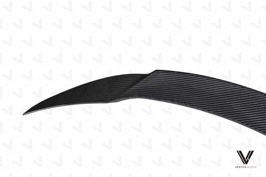 Tesla Model Y/P 2020 2021 2022 2023 2024 with Aftermarket Parts - Rear Spoiler Pre-preg Carbon Fiber from Ventus Veloce