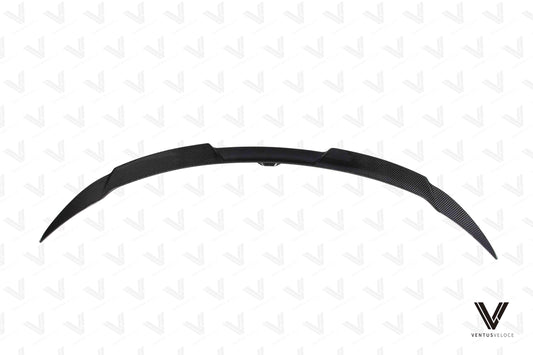 Tesla Model Y/P 2020 2021 2022 2023 2024 with Aftermarket Parts - Rear Spoiler Pre-preg Carbon Fiber from Ventus Veloce