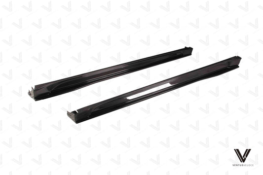 Tesla Model Y/P 2020 2021 2022 2023 2024 with Aftermarket Parts - Side Skirts Pre-preg Carbon Fiber from Ventus Veloce