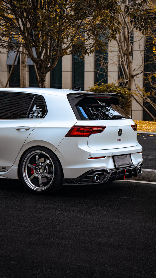 Volkswagen GTI MK8 MK8.5 2022-ON with Aftermarket Parts - Plustic Rear Canards ABS from ArmorExtend