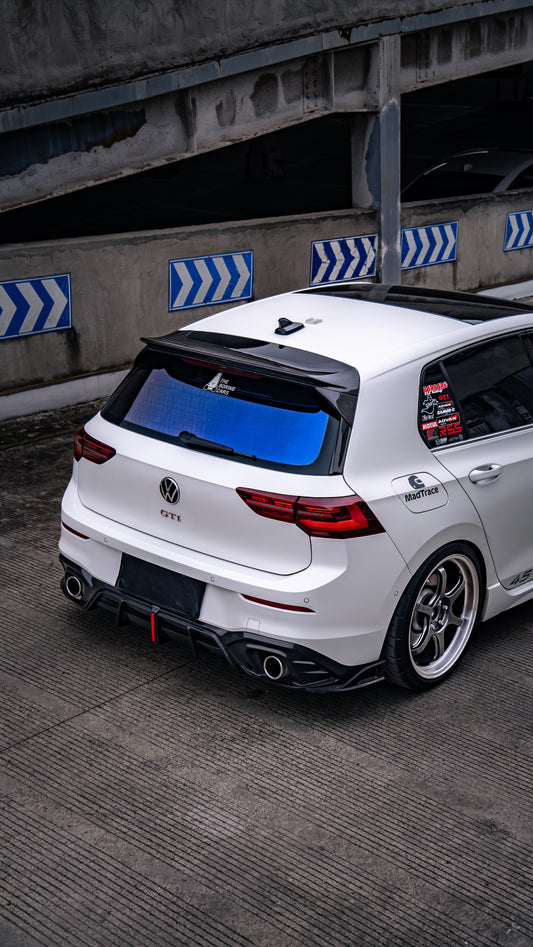 Volkswagen GTI MK8 MK8.5 2022-ON with Aftermarket Parts - Plustic Rear Canards ABS from ArmorExtend