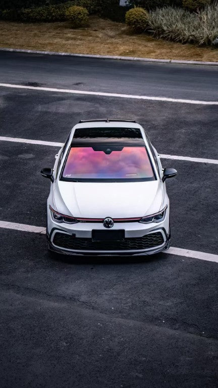 Volkswagen GTI & R-line MK8 2022 2023 2024 with Aftermarket Parts - AE Style Front Lip Carbon Fiber from ArmorExtend