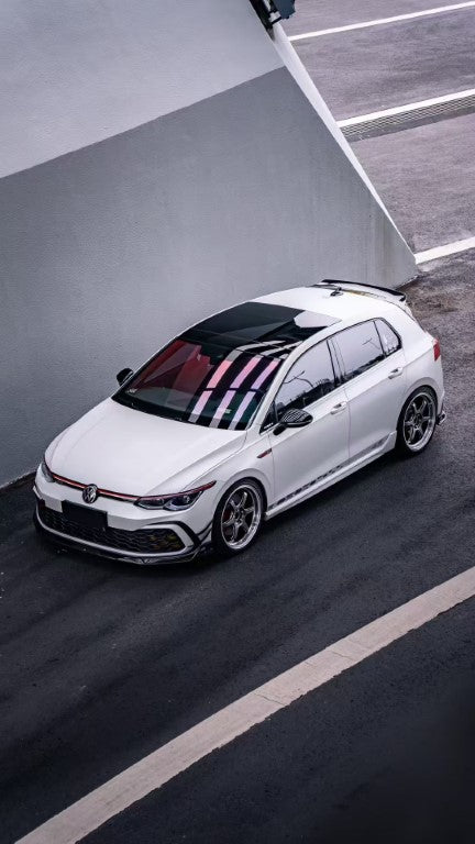 Volkswagen GTI & R-line MK8 2022 2023 2024 with Aftermarket Parts - AE Style Front Lip Carbon Fiber from ArmorExtend