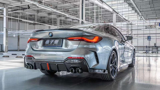 BMW 4 series 430i M440i G22 G23 2020-ON & M4 / M4C / M4CS G82 2021-ON with Aftermarket Parts - Rear Spoiler Pre-preg Carbon Fiber from Karbel Carbon