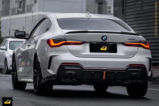 BMW 4 series 430i M440i G22 G23 2020-ON & M4 / M4C / M4CS G82 2021-ON with Aftermarket Parts - Rear Spoiler Pre-preg Carbon Fiber from Karbel Carbon
