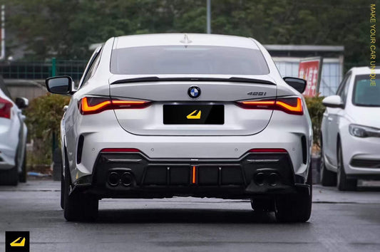 BMW 4 series 430i M440i G22 G23 2020-ON & M4 / M4C / M4CS G82 2021-ON with Aftermarket Parts - Rear Spoiler Pre-preg Carbon Fiber from Karbel Carbon