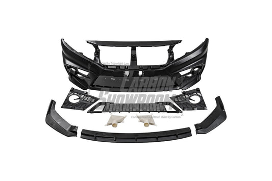 Honda Civic 10th Gen FC1 FC2 FC5 FC6 2016-2021 FC3 FC4 2017-2021 & Civic 10th Gen FK7 2017-2021 with Aftermarket Parts - Front Bumper PP from Yofer USA