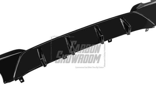 BMW 3 Series 330i (With M-Package Bumper, does not fit base model) G20 G21 Pre-LCI 2019 2020 2021 2022 with Aftermarket Parts - V2 Style Rear Diffuser ABS from Yofer USA