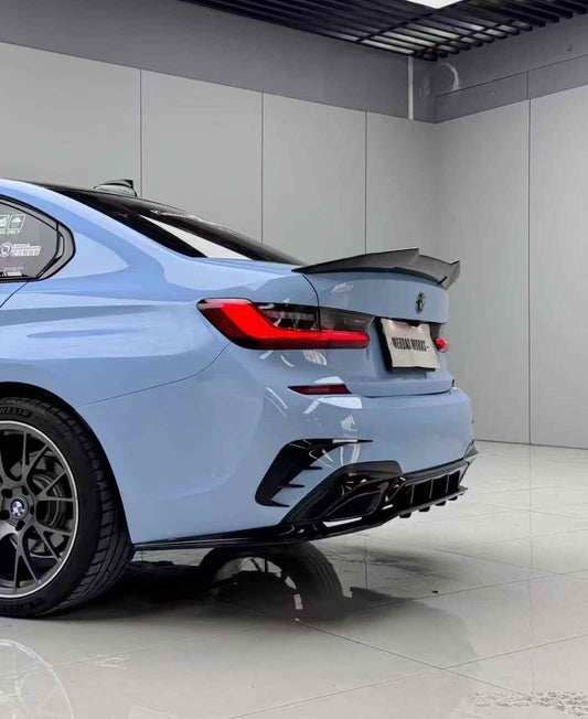 BMW M3 G80 2021-ON & 3 Series M340i 330i G20 (Fits Both Pre-LCI & LCI) 2019-ON with Aftermarket Parts - Rear Spoiler ABS from Yofer USA