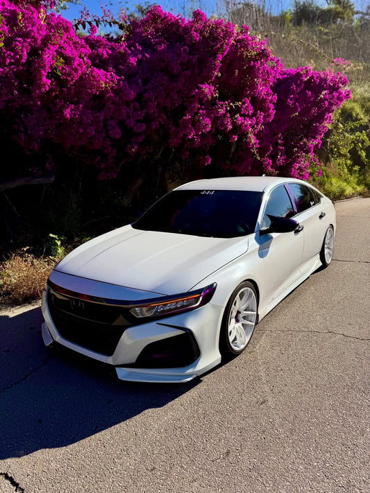 Honda Accord 10th Gen Pre-facelift 2018-2020 with Aftermarket Parts - Front Bumper PP from Yofer USA