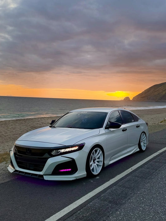 Honda Accord 10th Gen Pre-facelift 2018-2020 with Aftermarket Parts - Front Bumper PP from Yofer USA