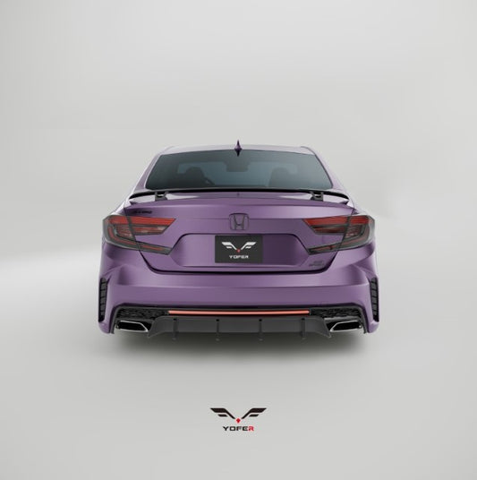 Honda Accord 10th 10.5th Gen 2018-2022 with Aftermarket Parts - Rear Bumper PP from Yofer USA