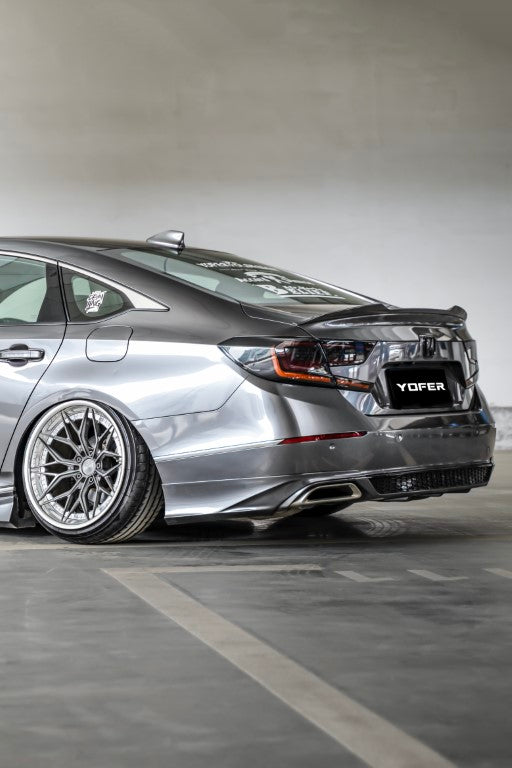 Honda Accord 10th 10.5th Gen 2018-2022 with Aftermarket Parts - V1 Style Rear Spoiler ABS from Yofer USA