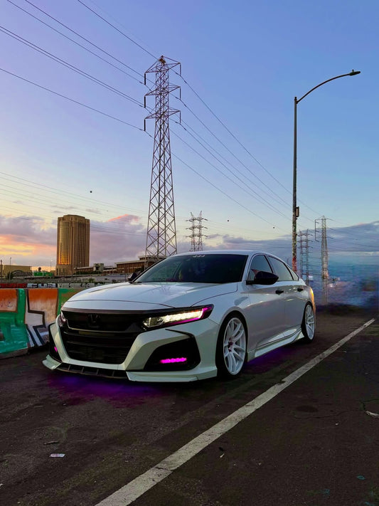 Honda Accord 10th 10.5th Gen 2018-2022 with Aftermarket Parts - Side Skirts PP from Yofer USA