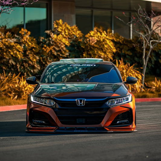 Honda Accord 10th Gen Pre-facelift 2018-2020 with Aftermarket Parts - Front Bumper PP from Yofer USA