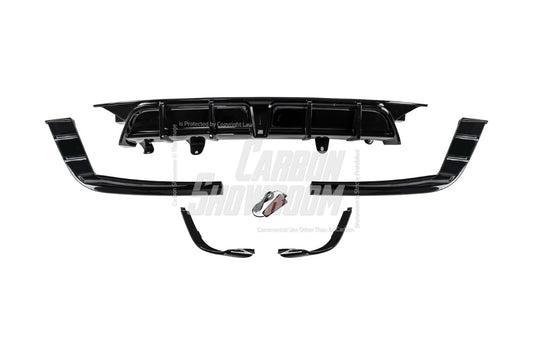 Honda Accord 10th 10.5th Gen 2018-2022 with Aftermarket Parts - V2 Style Rear Diffuser & Rear Canards PP from Yofer USA